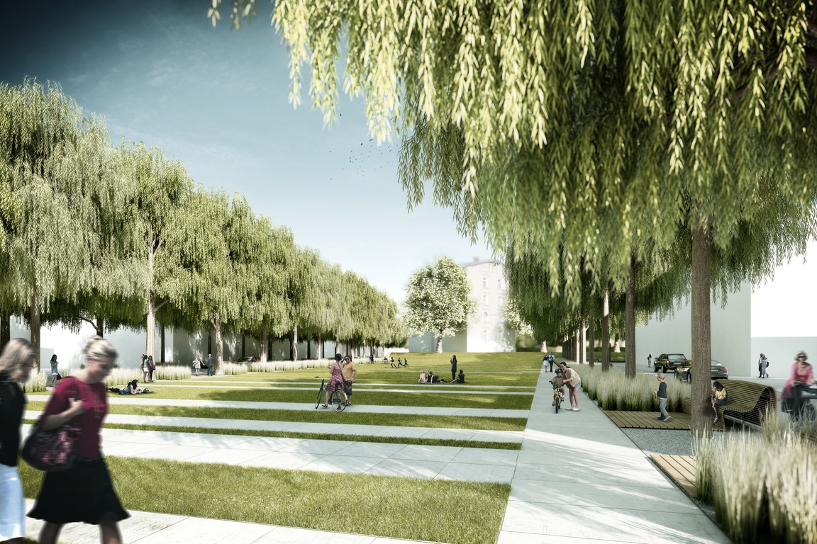 Park auf der Harburger Schlossinsel