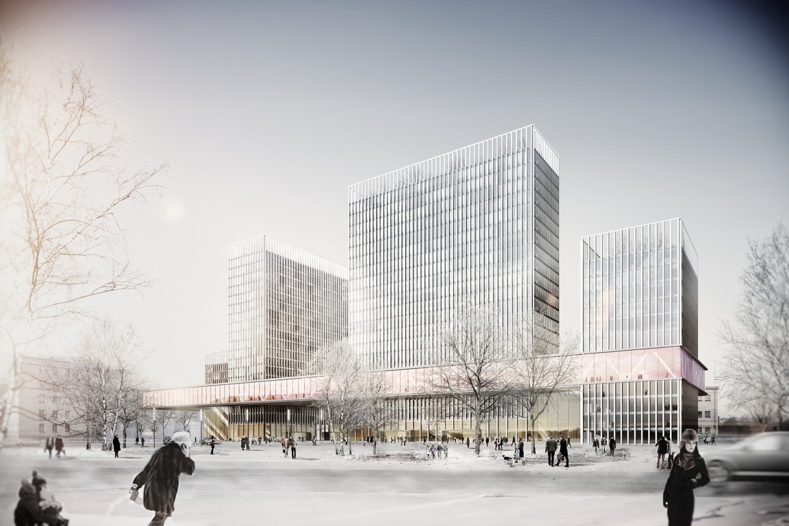 Selected International Architectural Competition for a Concept Design of Sportmaster and O'stin Headquarters