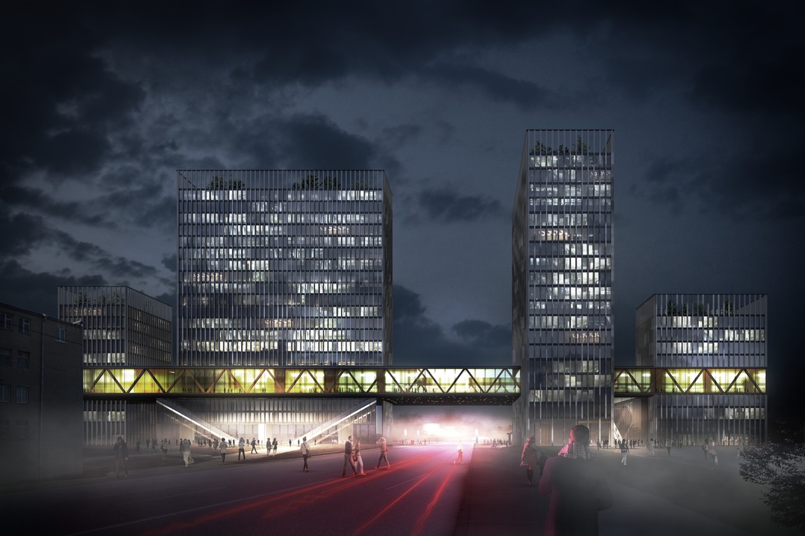 Selected International Architectural Competition for a Concept Design of Sportmaster and O'stin Headquarters
