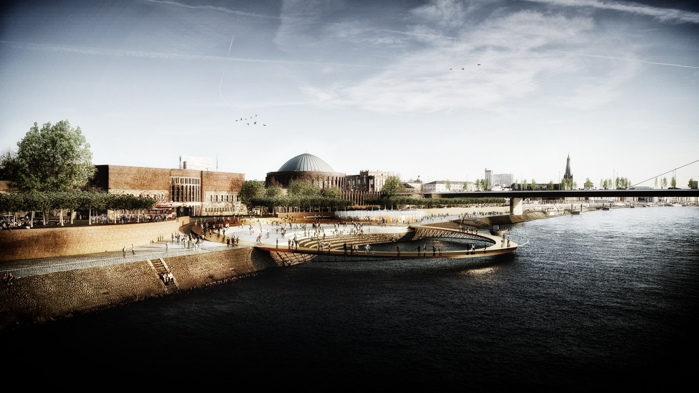 Blaugrüner Ring Düsseldorf