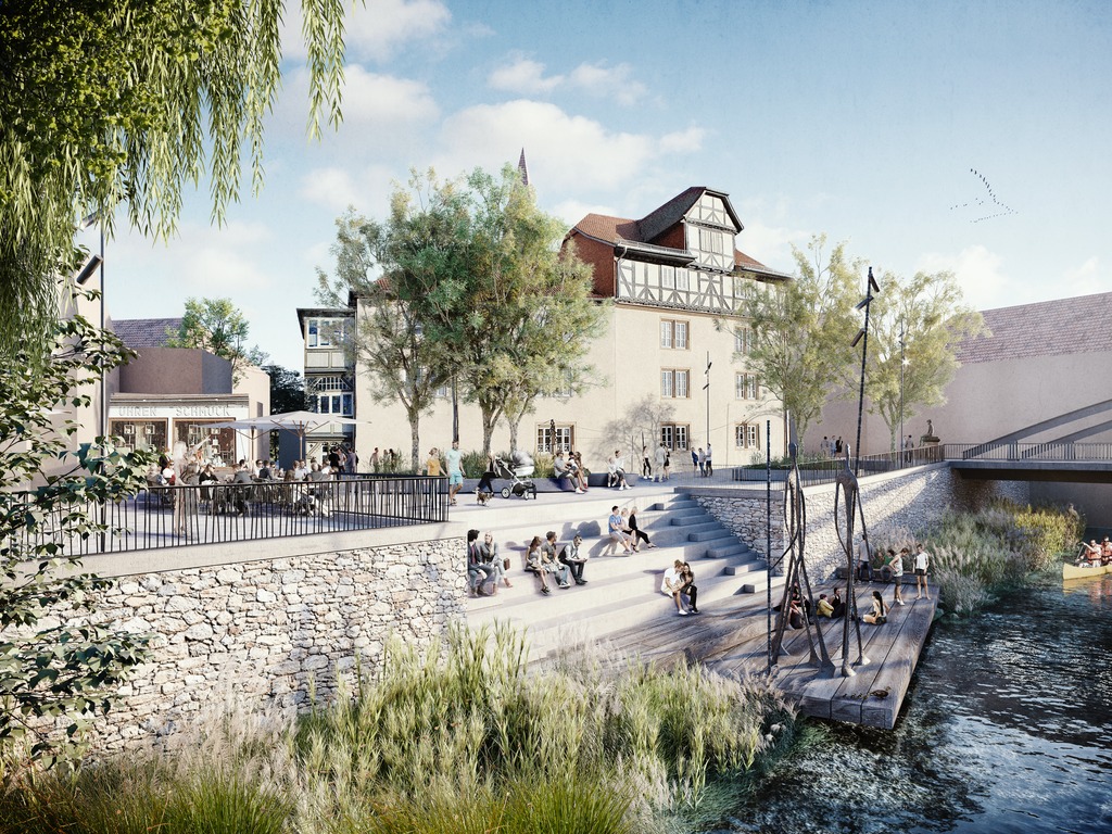 Fuldaufer zwischen den Brücken Rotenburg an der Fulda